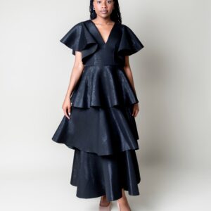 Fluidity Rococo Dress in Black